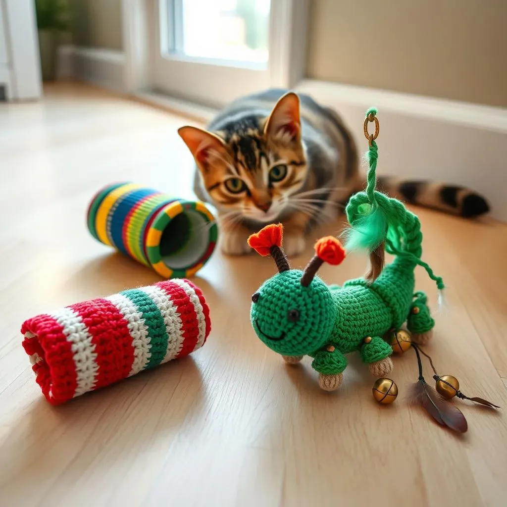 25 Purrfect Crochet Cat Toy Patterns Using Toilet Paper Rolls