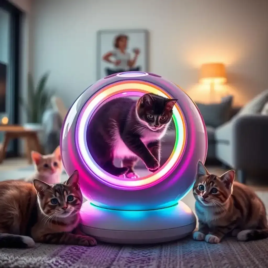 Amazing Electronic Cat Ball: Fun For Your Feline! - Kittentoyland