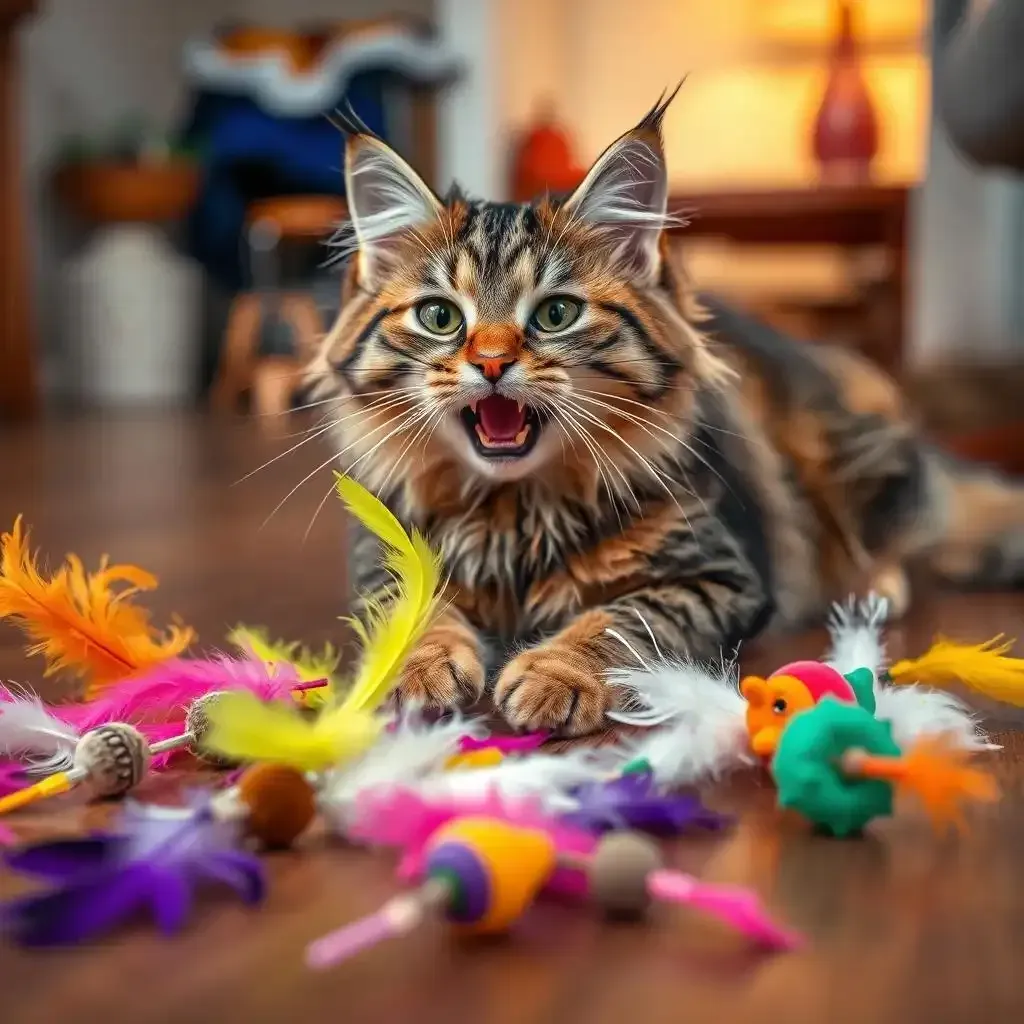 Amazing Natural Feather Toys For Cats - Kittentoyland