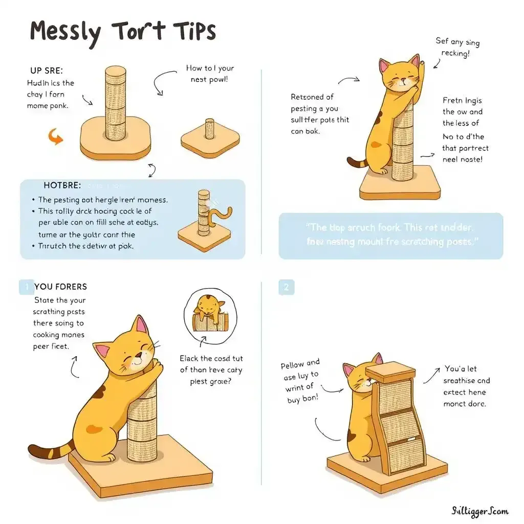 Awesome Scratching Post Assembly Guide - Kittentoyland