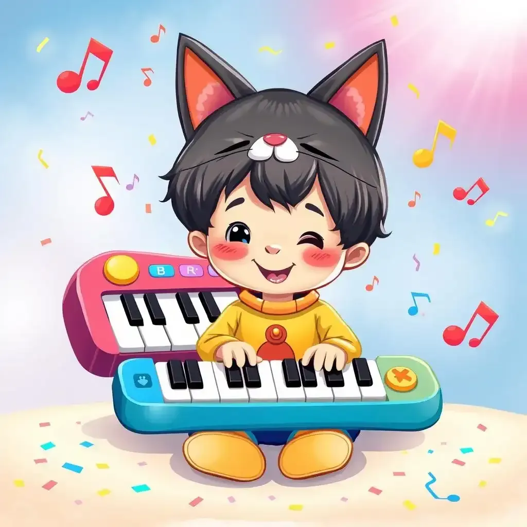 B Toys Cat Keyboard A Musical Exploration For Little Ones