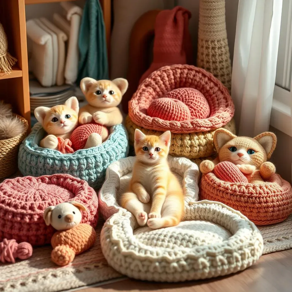 Beyond Toys: Crochet Cat Beds and Accessories