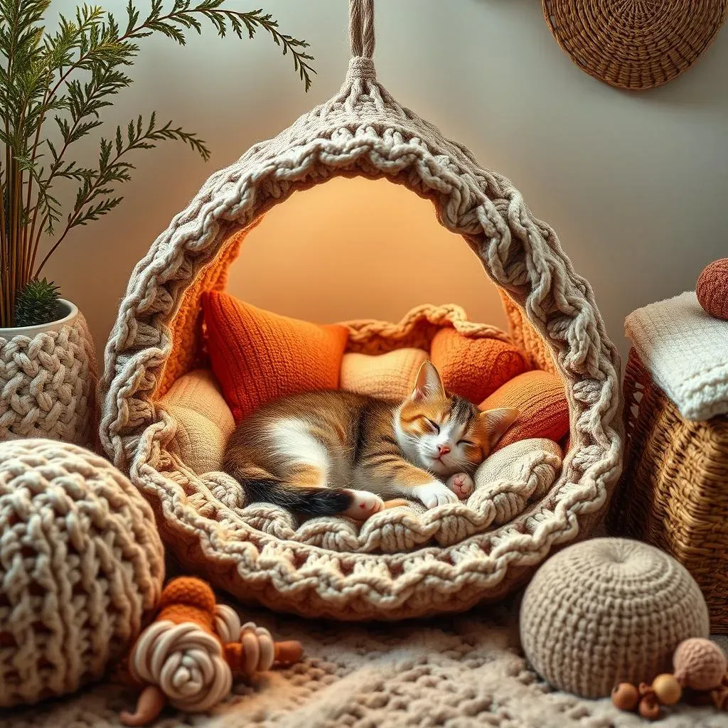 Beyond Toys: Crochet Cat Beds and Hideaways for Ultimate Comfort