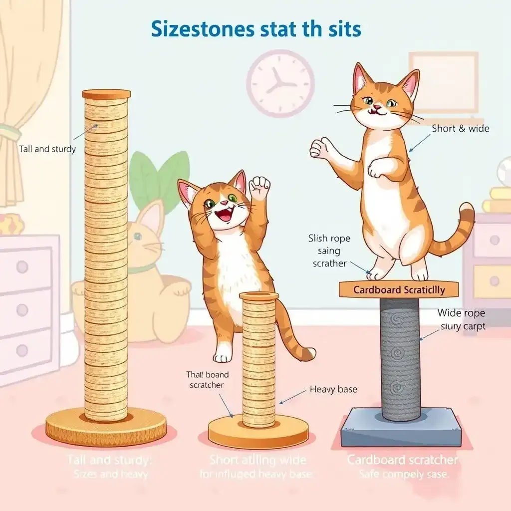 Choosing The Purrfect Indoor Scratching Post Size Stability And Safety