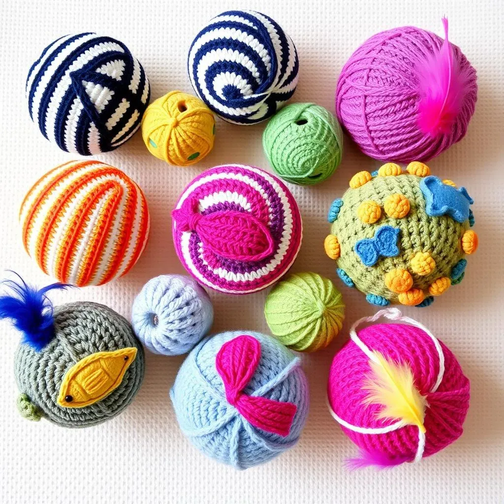 Creative Crochet Cat Ball Toy Variations and Customizations