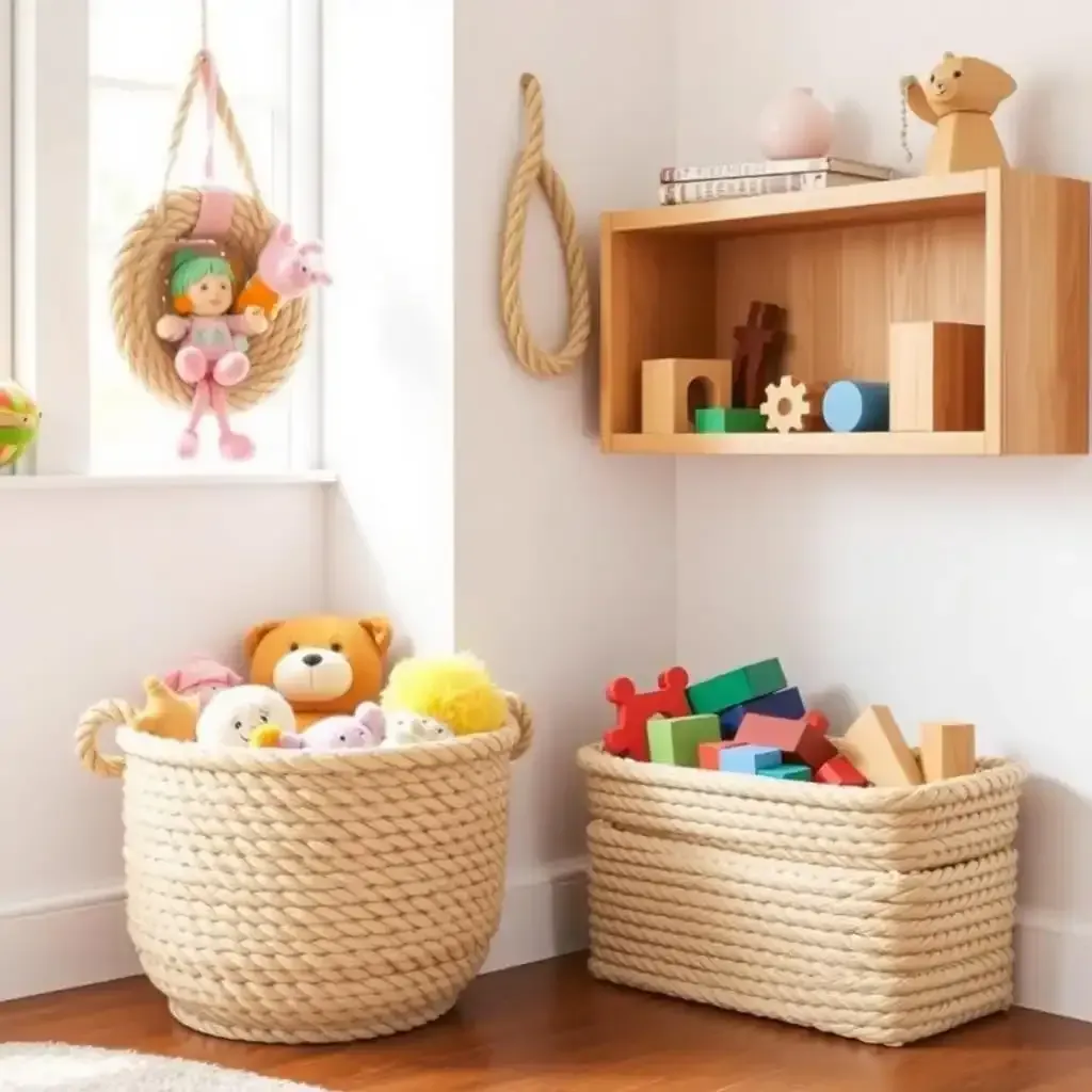 Creative Rope Toy Storage Ideas For Your Little One