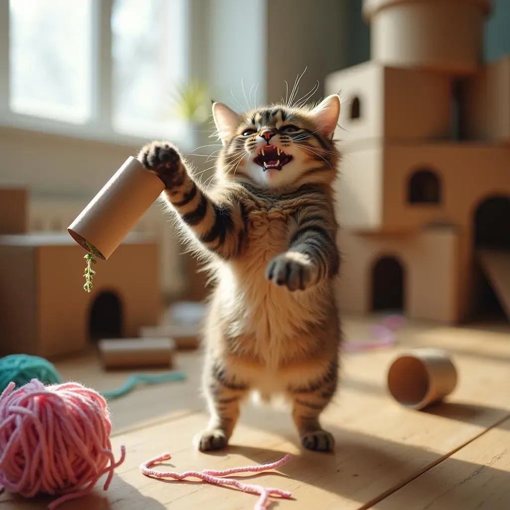DIY Cat Toys: Frugal Fun for Solo Playtime