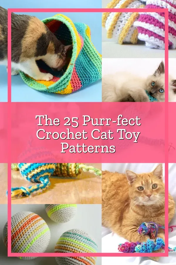 7 Adorable free cat toy crochet patterns You Can Make