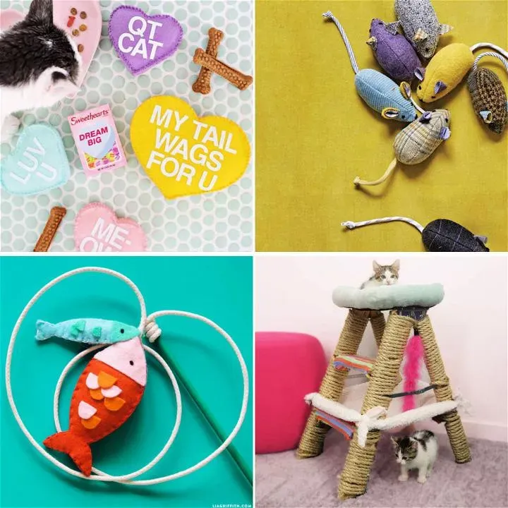 Discover easy homemade cat toys you can make!