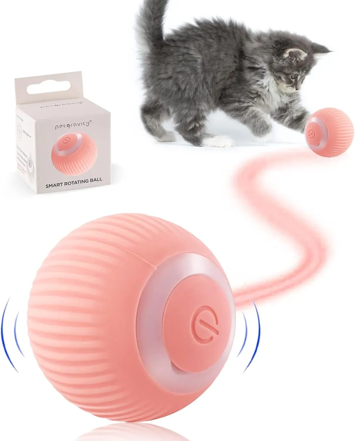 Smart interactive cat ball toy: Endless fun for cats