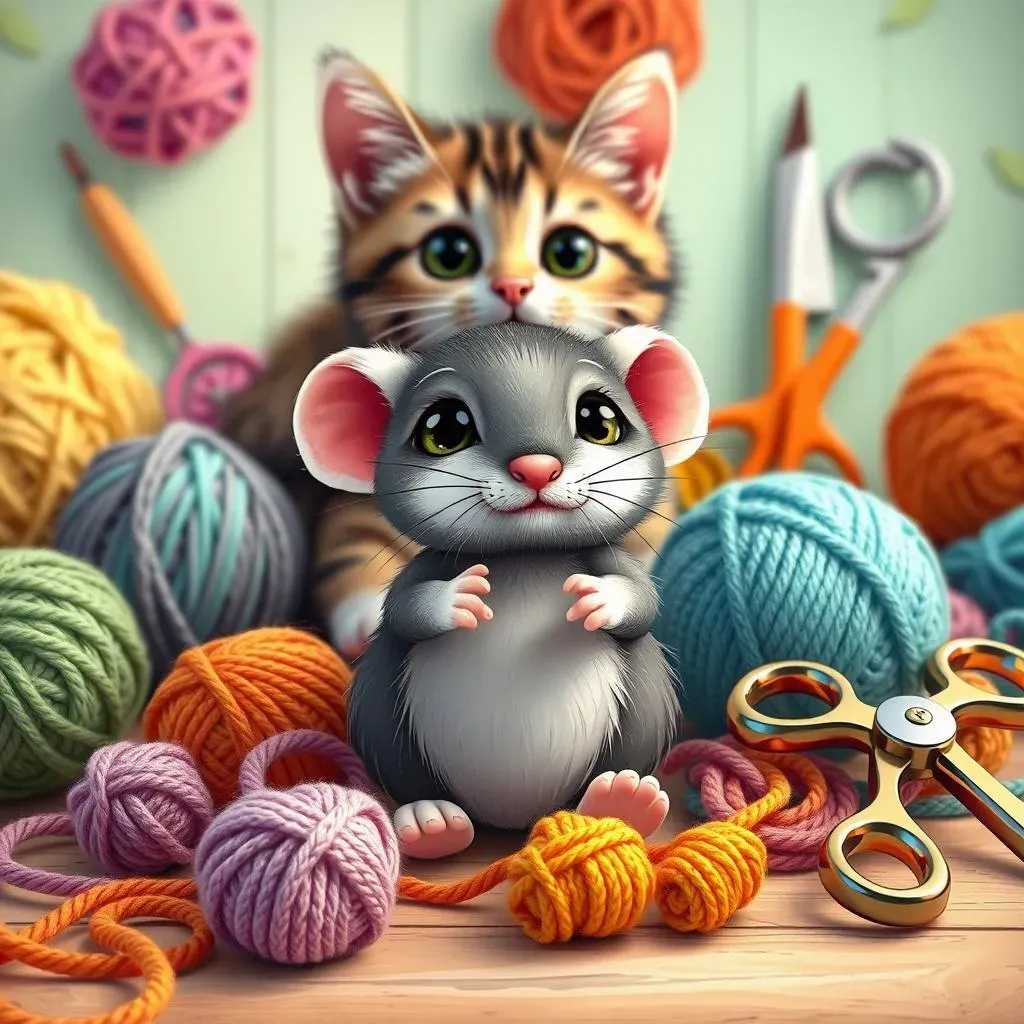 Materials and Tools for Your Crochet Cat Toy Mouse Project