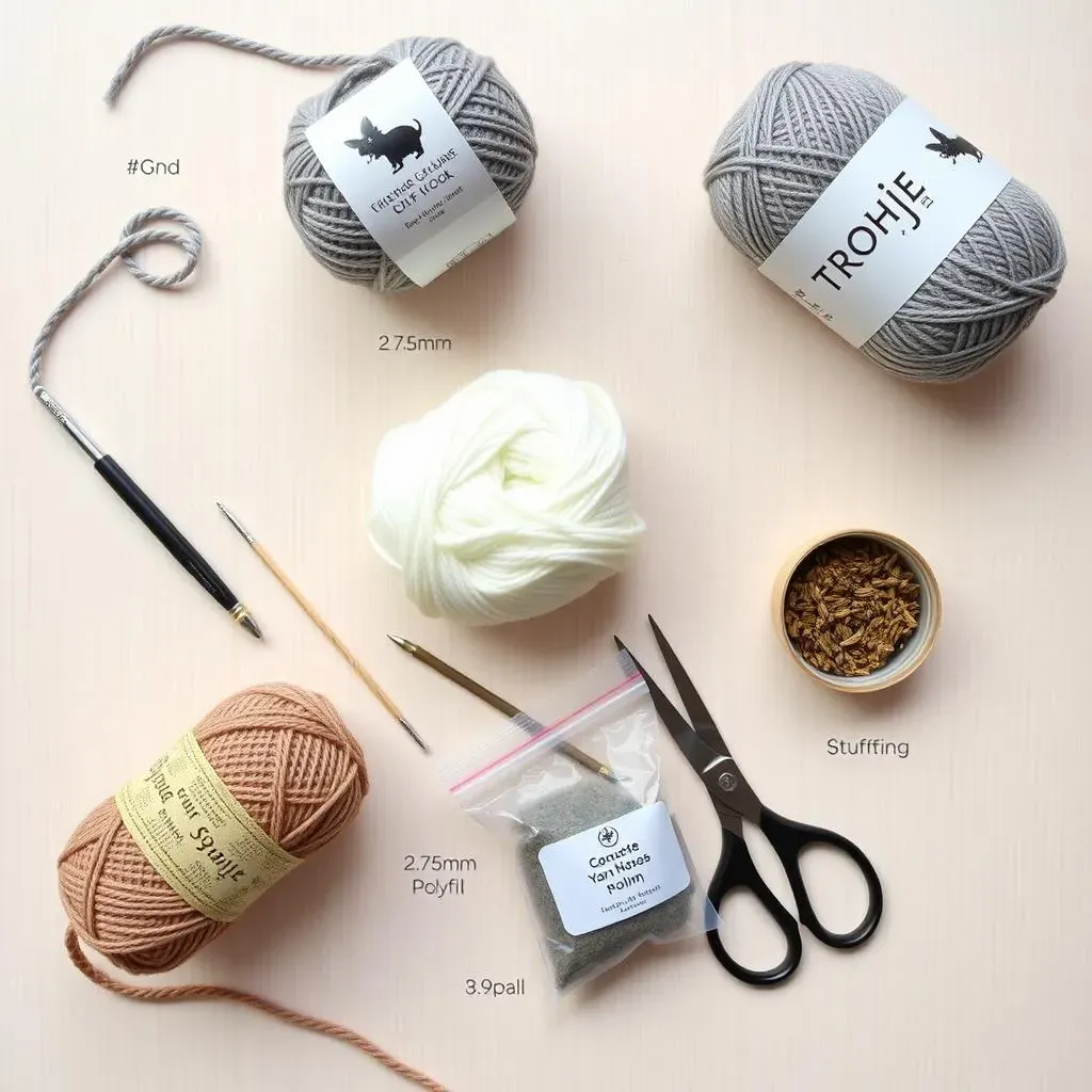 Materials You'll Need for Your Crochet Cat Toys Mouse Pattern