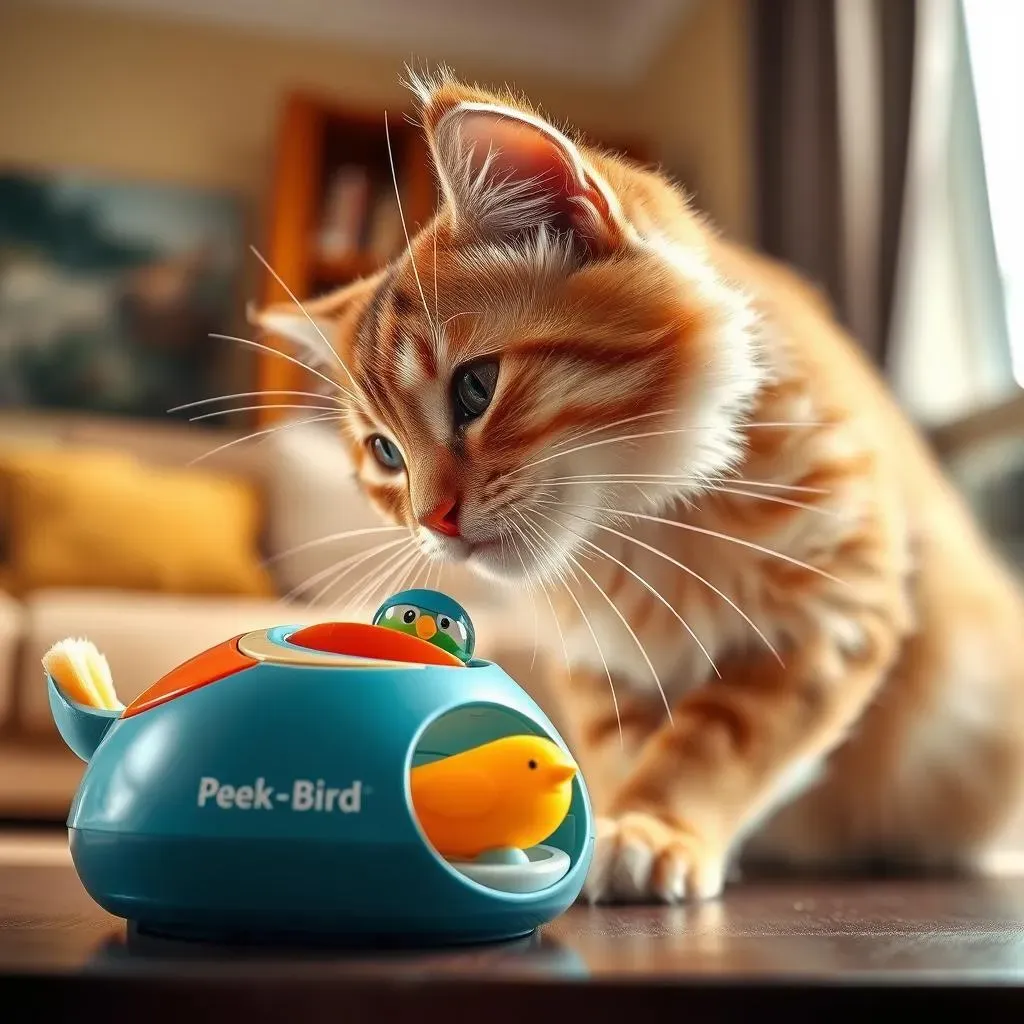 Amazing PetSafe Peek-a-Bird Electronic Cat Toy