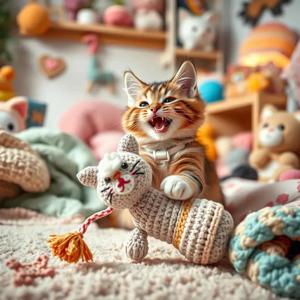 Sharing the Crochet Cat Kicker Toy Love