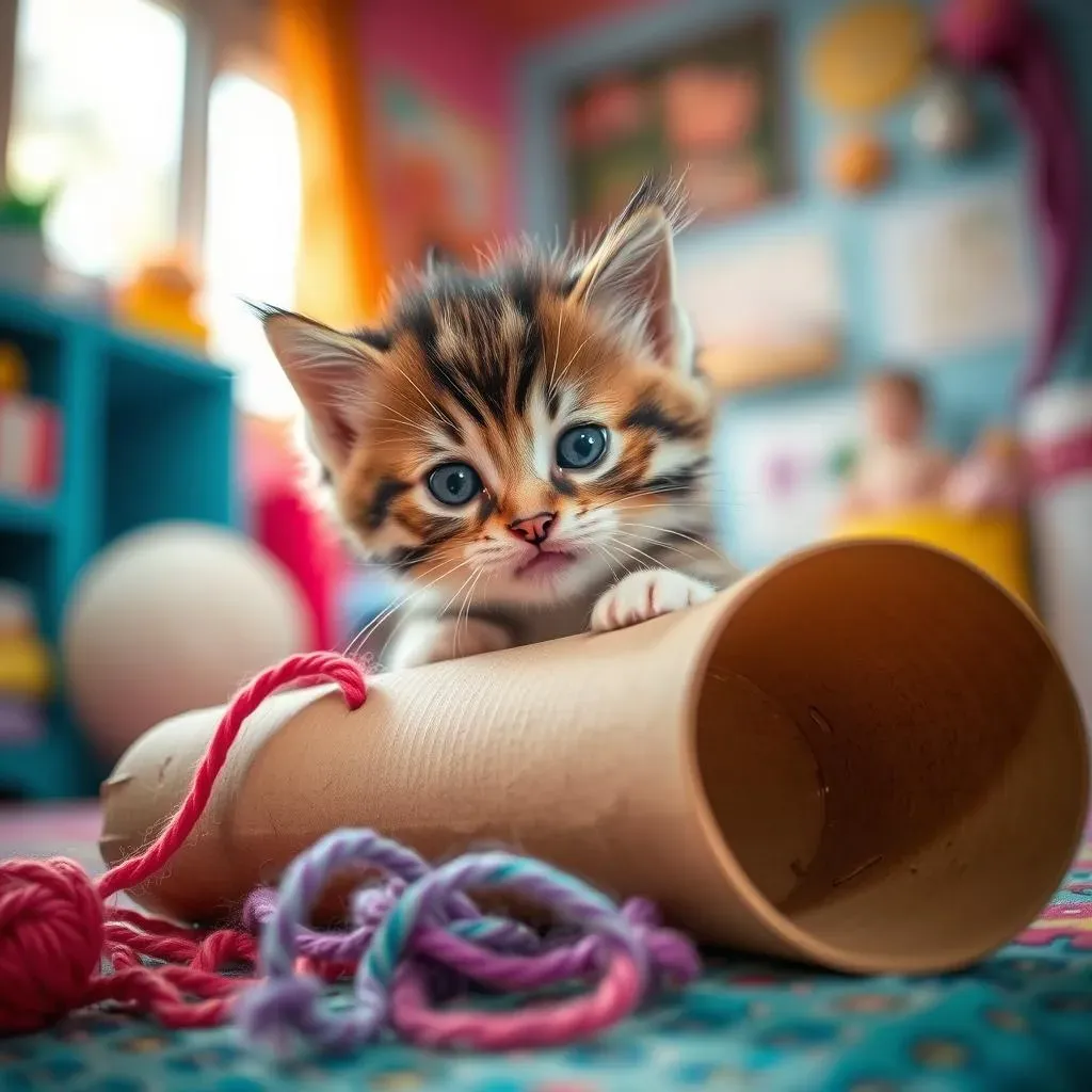 Simple Homemade Cat Toys for Kittens: Toilet Rolls & Cardboard