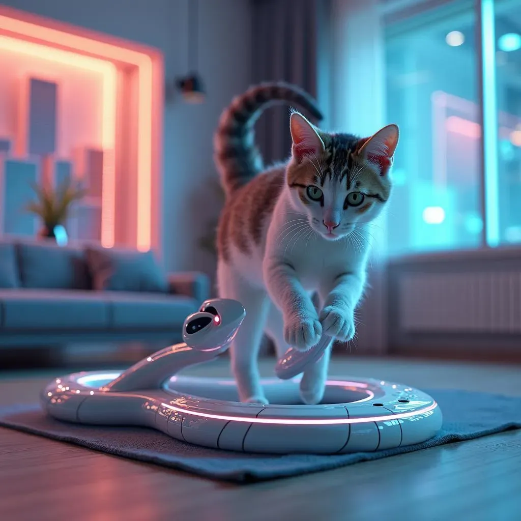 Amazing Smart Sensing Snake Electron Interactive Cat Toys