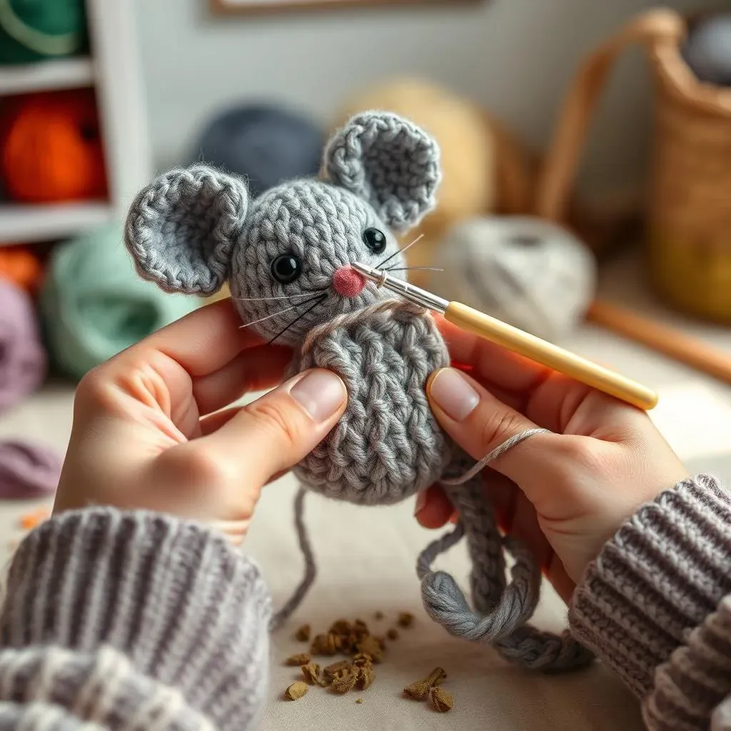 StepbyStep: How to Crochet a Simple Cat Toy Mouse