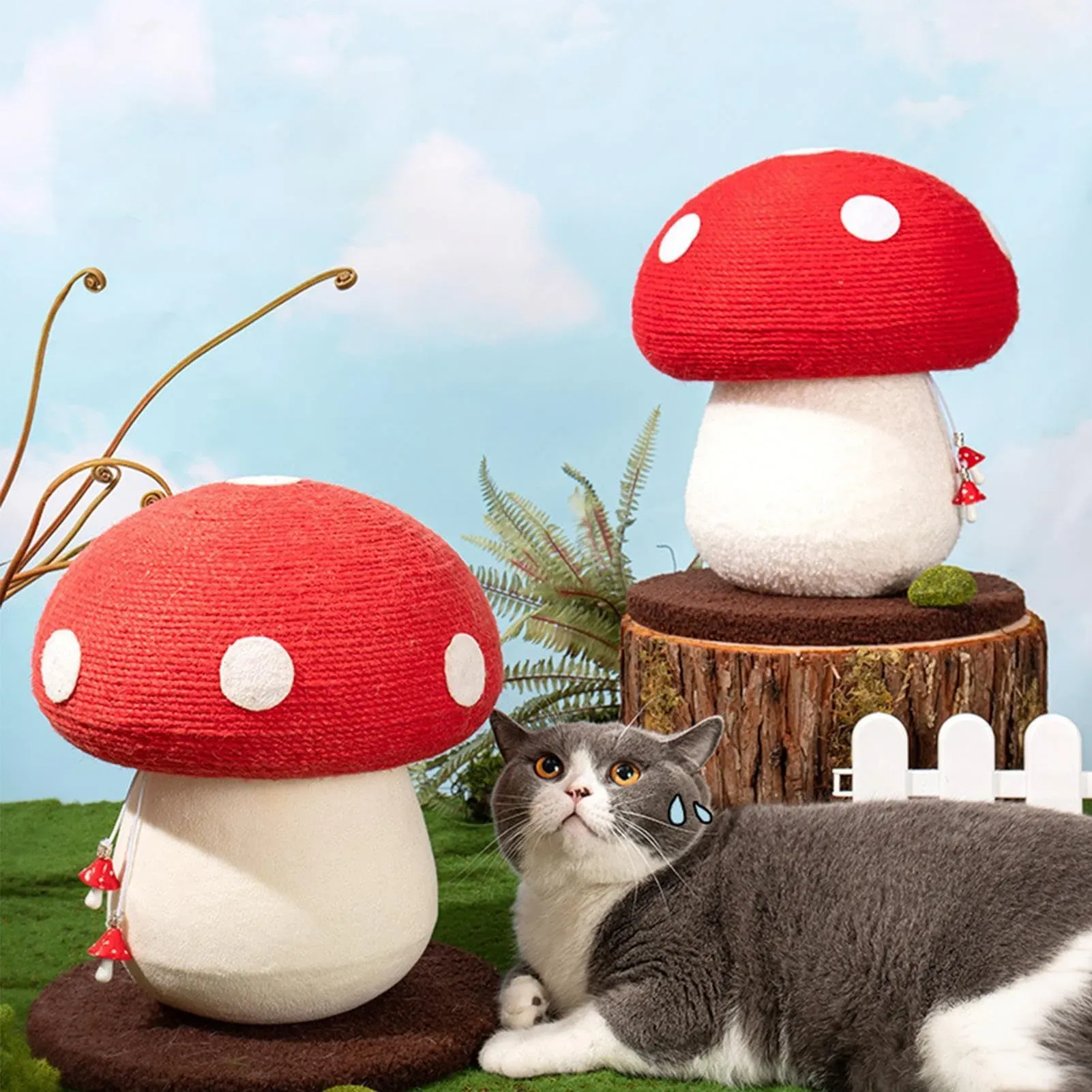 What is the interactive mushroom cat toy and why cats go wild for it?